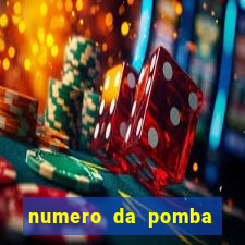 numero da pomba jogo do bicho