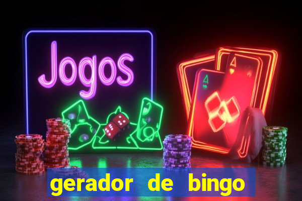 gerador de bingo de palavras