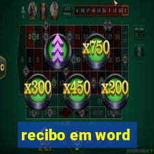 recibo em word